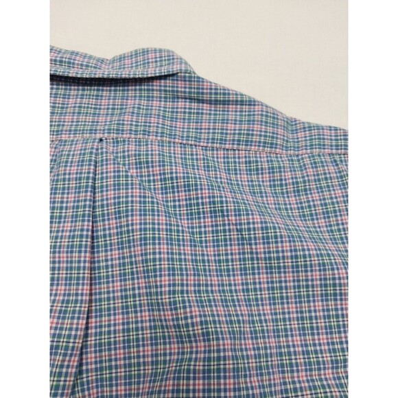 Ralph Lauren Button Down LS Shirt Mens Size XXL Pink Blue Plaid Classic Fit - Picture 16 of 16